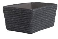 Gevlochten Opbergmand 'Hawaii' - Grijs