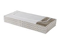 Beige Onder-Bed Opberghoes 'Ikat' Extra Plat