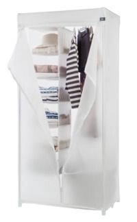 Kledingkast met Metalen Frame Milky