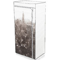 Portable Kledingkast Metalen Frame 'Empire State'