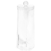 Wattenschijfjeshouder met deksel - Transparent