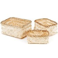Set van 3 Bamboe Opbergmanden ' Halong'