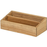 Vintage Houten Bewaardoos met 2 Vakken