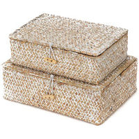 Set van 2 Zeegras Opbergmanden 'Macao' - Beige