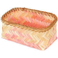 Bamboe Mand Klein 'Noumea' - Roze/Bruin