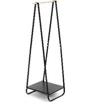 Zwart Enkel Metalen Kledingrek 'Nora'
