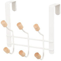 Deurhanger 6 Haken 'Helsinki' - Wit