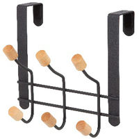 Deurhanger 6 Haken 'Helsinki' - Zwart