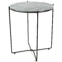 Agneta' Zwarte Marmeren Bijzettafel Kopenhagen
