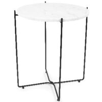 Agneta' Witte Marmeren Bijzettafel Kopenhagen