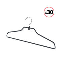 Set van 30 Antislip Gebogen Kledinghangers 'Sticky'