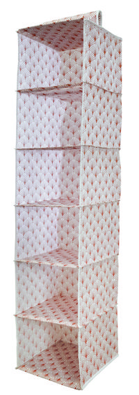 Hangende Kledingplanken 'Blush' met 6 vakken