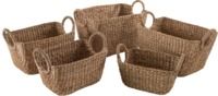Set van 5 Gevlochten Opbergmanden 'Caracas'