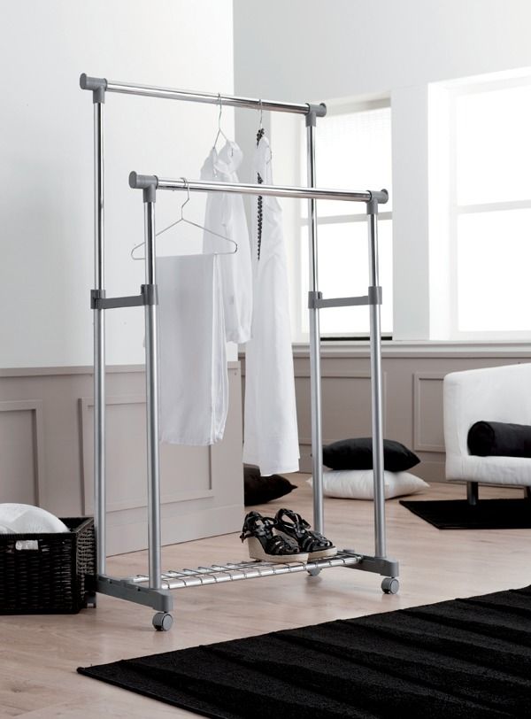 Verstelbaar Stalen Dubbel Kledingrek Alex  5 Compactor
