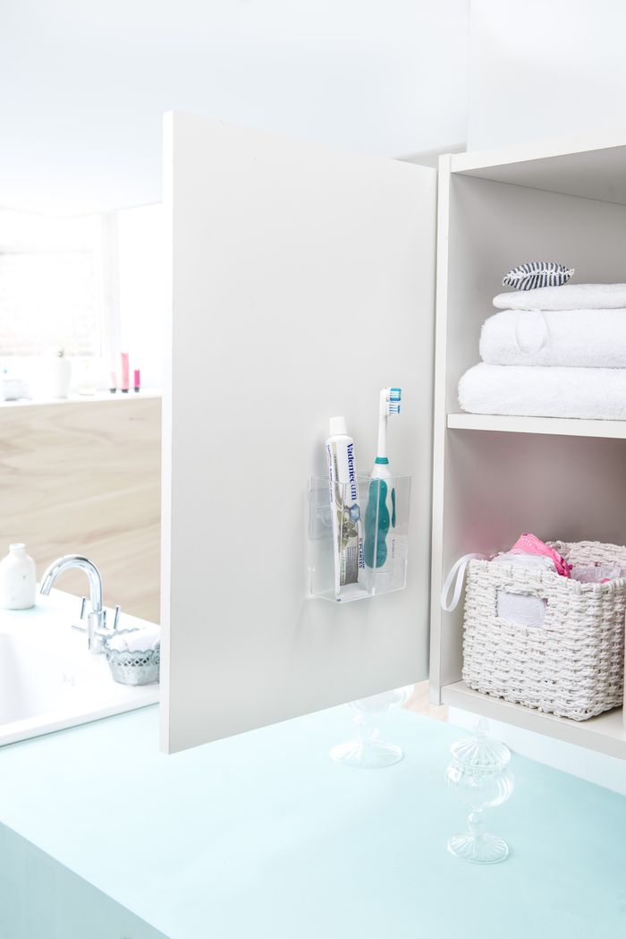 Bestlock Magic Vision Wandgemonteerde Grote Home Opbergdoos me 2 Vakken - Transparant 5 Compactor