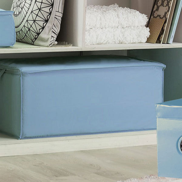 Blauwe dekbed opberghoes  2 Compactor