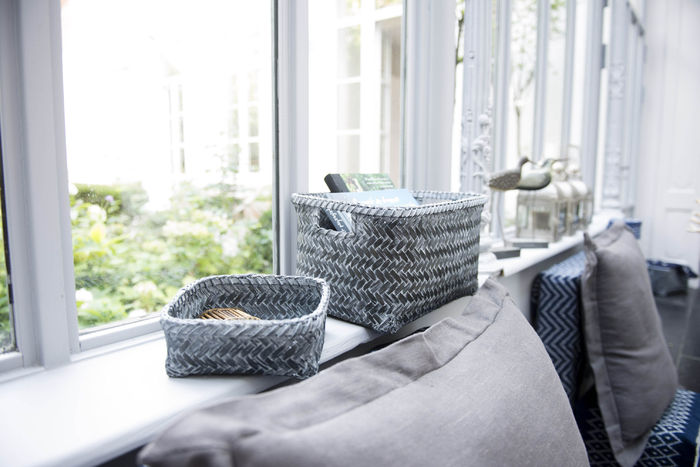 Bamboe Opbergmand Groot 'Dalat' - Donkergrijs 2 Compactor