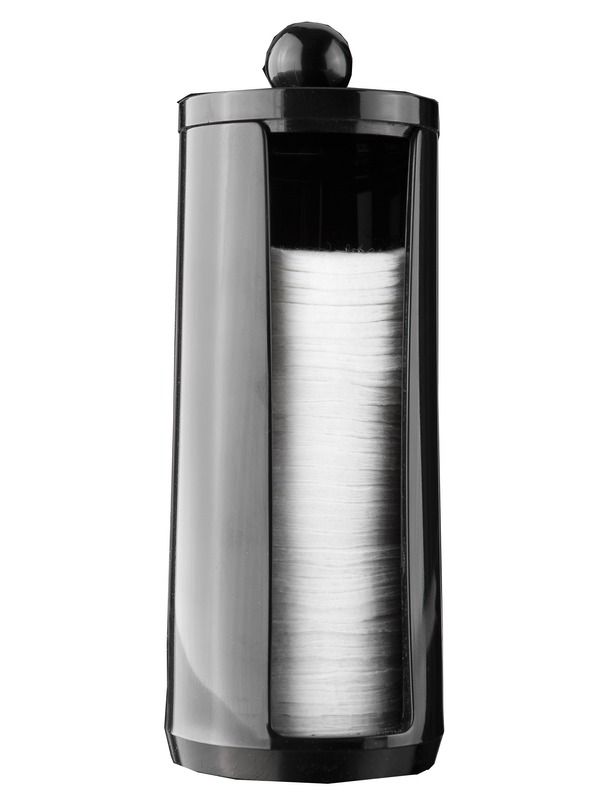 Wattenschijfjeshouder met Deksel - Zwart 1 Compactor