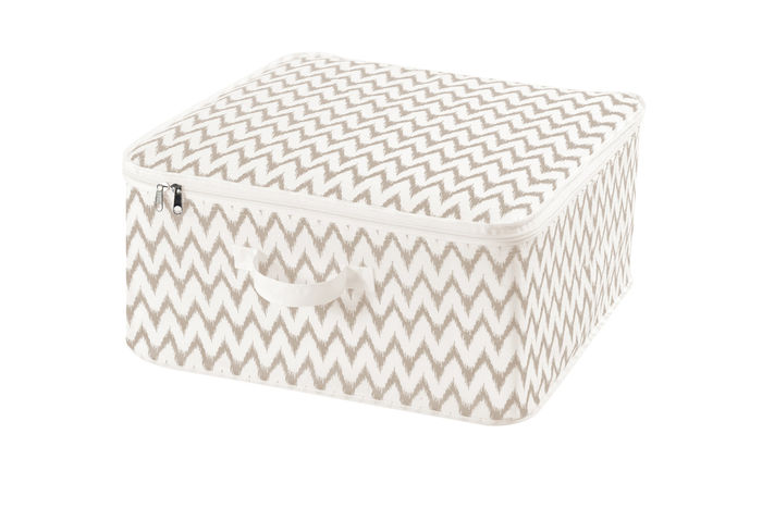 Beige Opbergtas met Rits 'Ikat' 1 Compactor