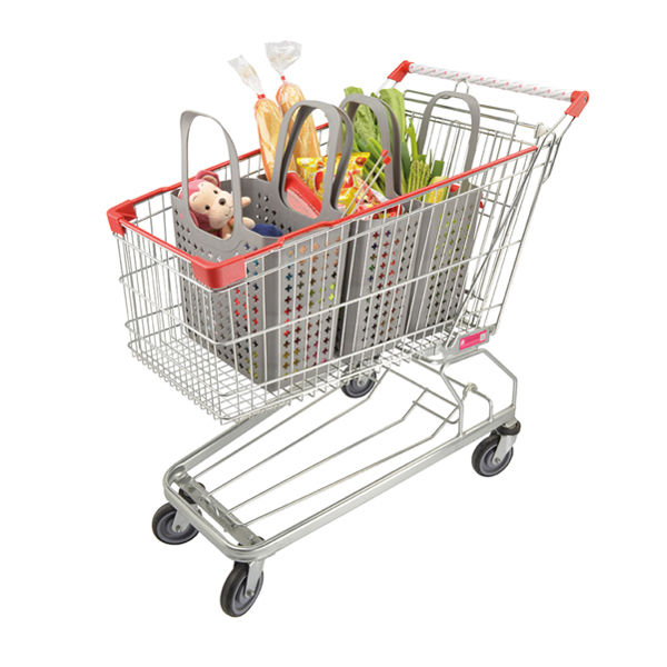 Set van 2 boodschappentassen 'Kosto' - Grijs 5 Compactor