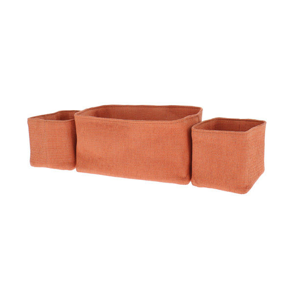 Set van 3 Opbergmanden 'Noah' - Terracotta 1 Compactor