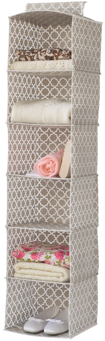 Hangende Kledingplanken 'Madison' met 6 vakken 1 Compactor