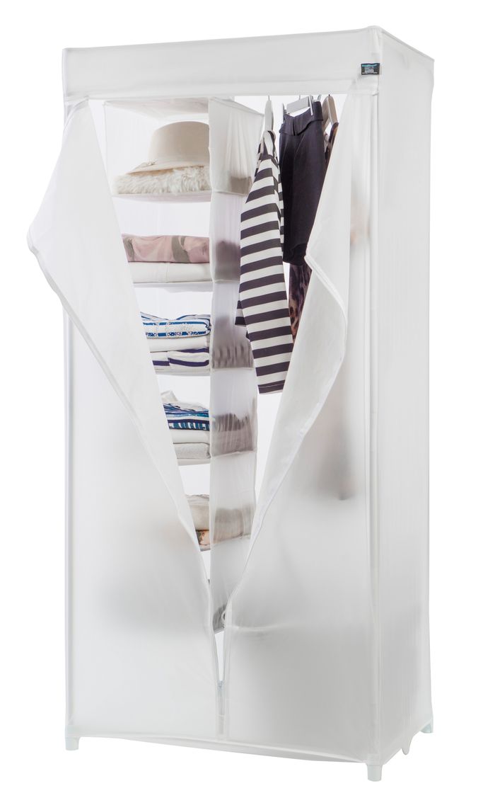 Kledingkast met Metalen Frame Milky 1 Compactor
