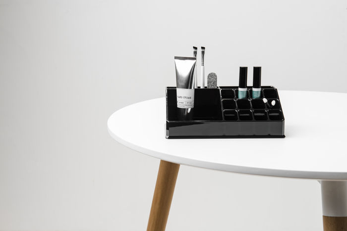 Make-up Organizer met meerdere compartimenten- zwart 2 Compactor