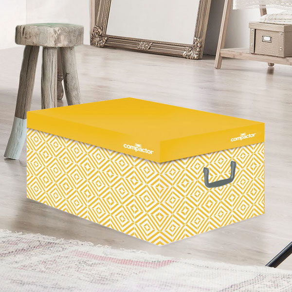 Kartonnen Bewaardoos 'Nordic' - Geel 2 Compactor