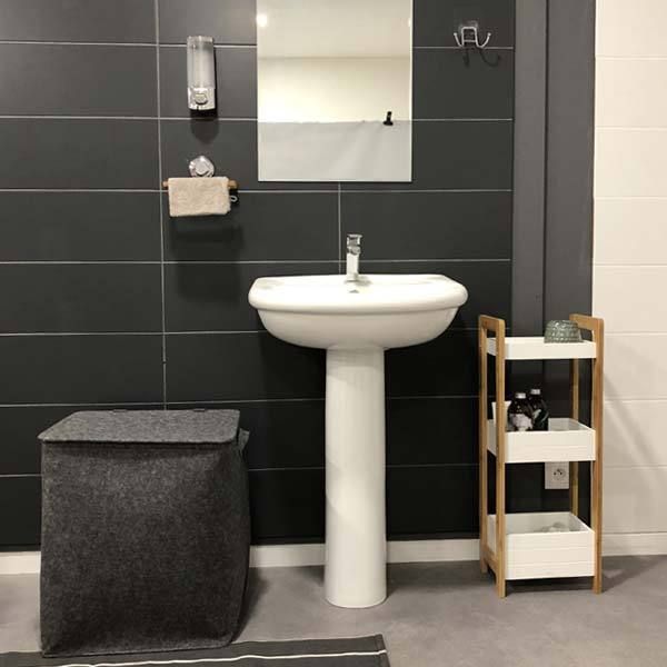 Wasmand 'Felt' - Grijs 4 Compactor