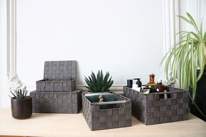 Opbergmand 'Toronto' Middelgroot - Bruin 6 Compactor