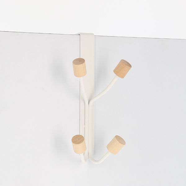 Deurhanger 4 Haken 'Helsinki' - Wit  6 Compactor