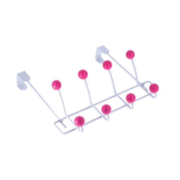 Deurhanger 8 Haken Quadra - Roze 2 Compactor