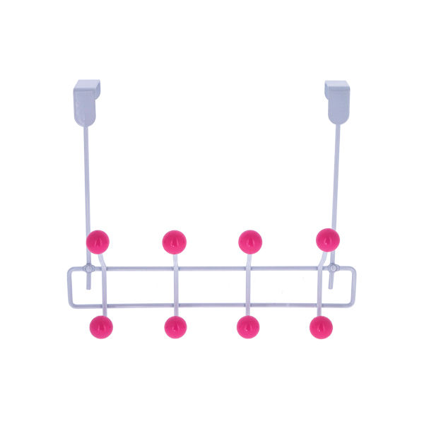 Deurhanger 8 Haken Quadra - Roze 1 Compactor
