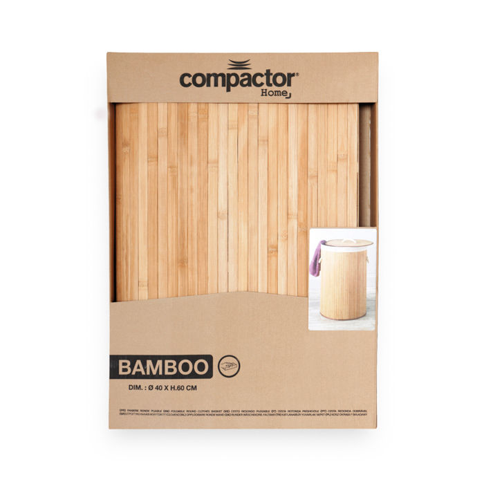 Bamboo' Ronde Vouwbare Wasmand 7 Compactor
