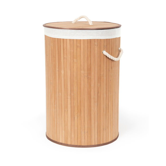 Bamboo' Ronde Vouwbare Wasmand 1 Compactor
