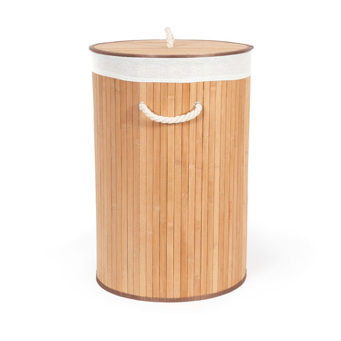Bamboo' Ronde Vouwbare Wasmand 3 Compactor