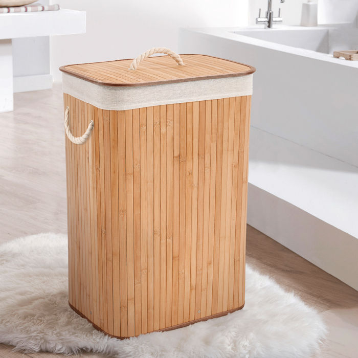 Rechthoekige Vouwbare Wasmand 'Bamboo'  5 Compactor