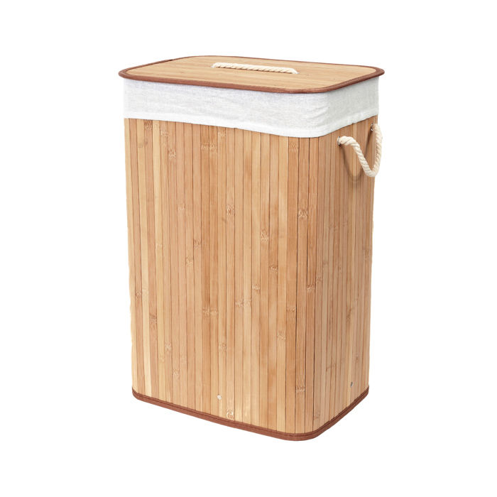 Rechthoekige Vouwbare Wasmand 'Bamboo'  1 Compactor