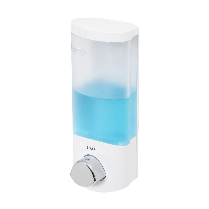 Enkele Stick-on Zeep-/Shampoodispenser 360 ml . Wit 4 Compactor