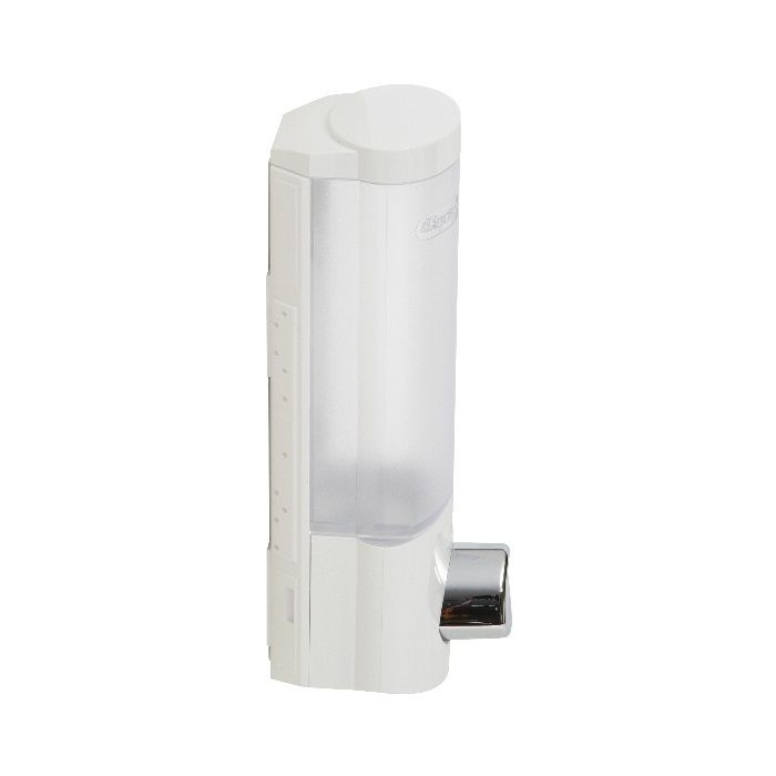 Enkele Stick-on Zeep-/Shampoodispenser 360 ml . Wit 3 Compactor