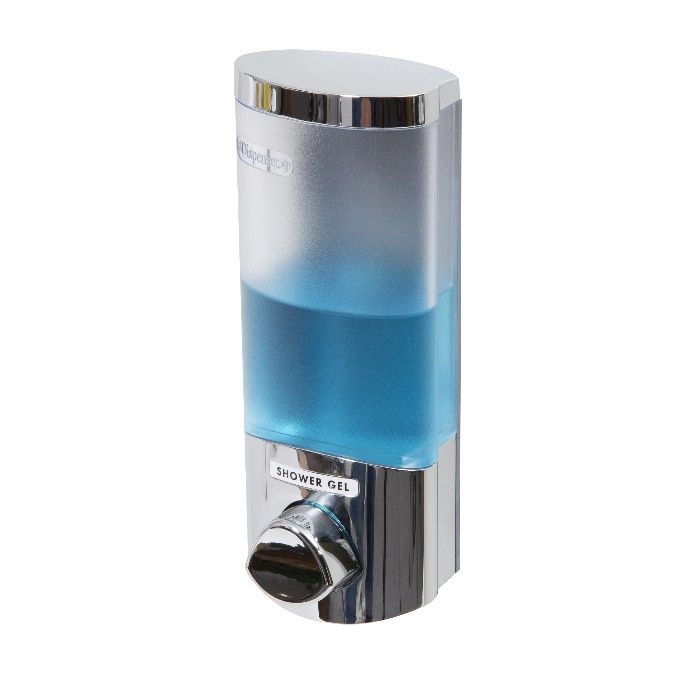 Enkele Stick On Zeep-/Shampoodispenser 360 ml - Chrome 4 Compactor