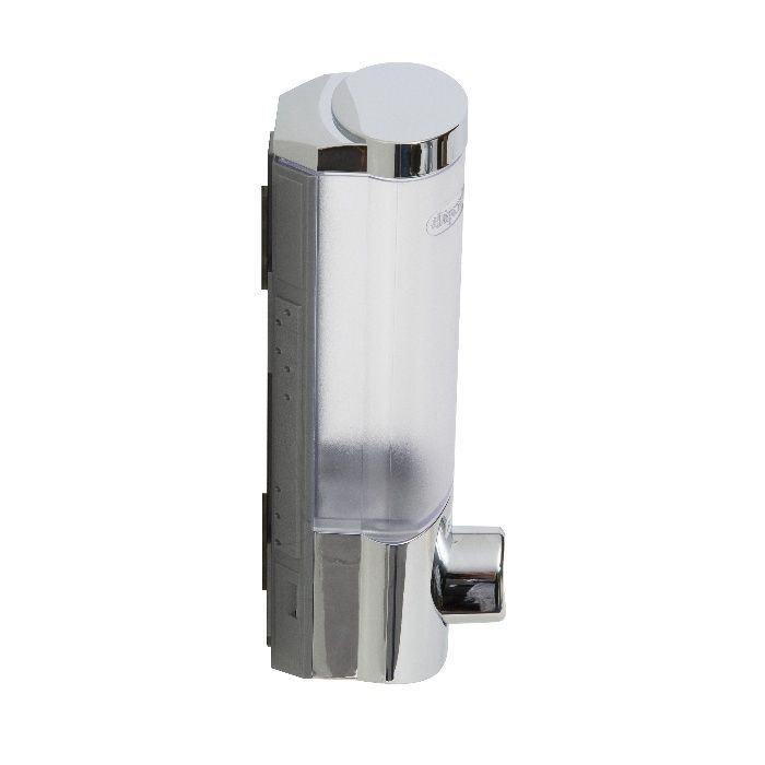 Enkele Stick On Zeep-/Shampoodispenser 360 ml - Chrome 3 Compactor