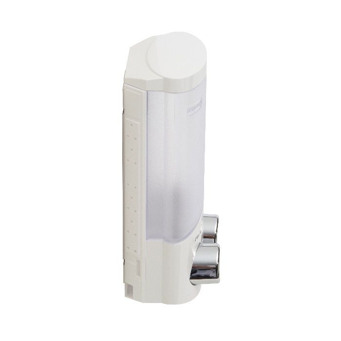 Stick On Dubbele 2 x 310 ml Zeep-/Shampoodispenser - Wit 3 Compactor