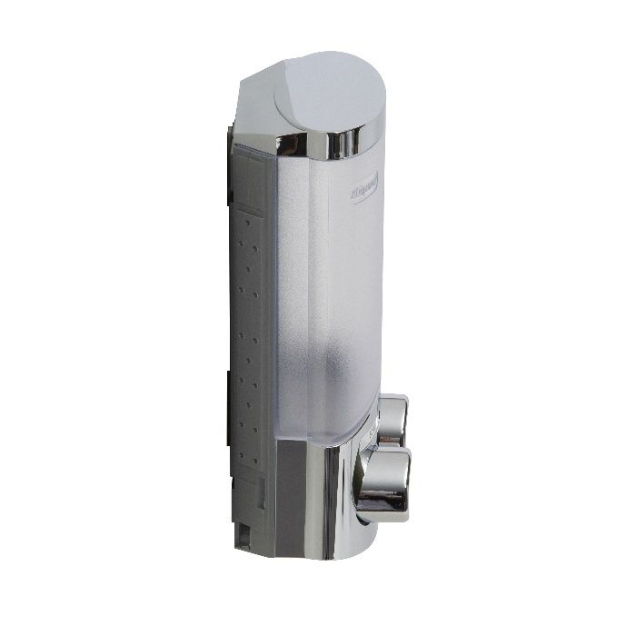 Stick On Dubbele 2 x Zeep/Shampoodispenser 310 ml - Chroom 3 Compactor