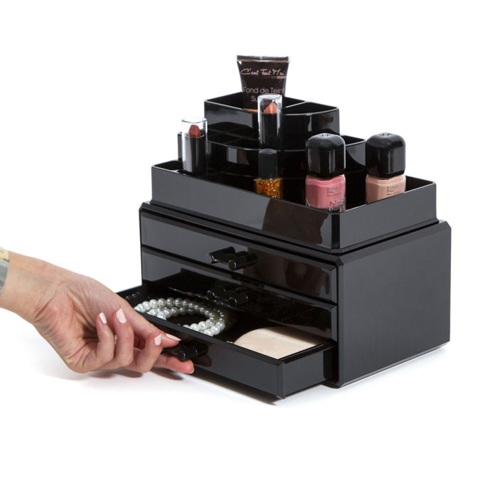 Sieraden en Make-up Organizer Groot 3 Lades - Transparant 4 Compactor