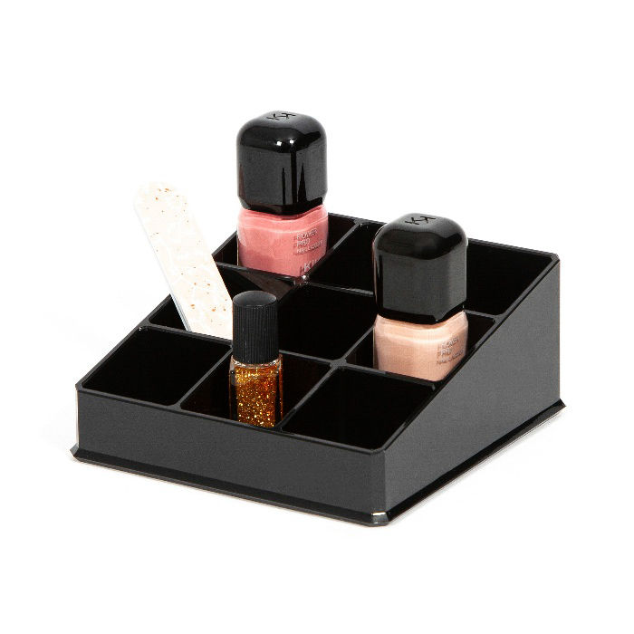 Nagellak Organizer met 9 vakken - Zwart 3 Compactor