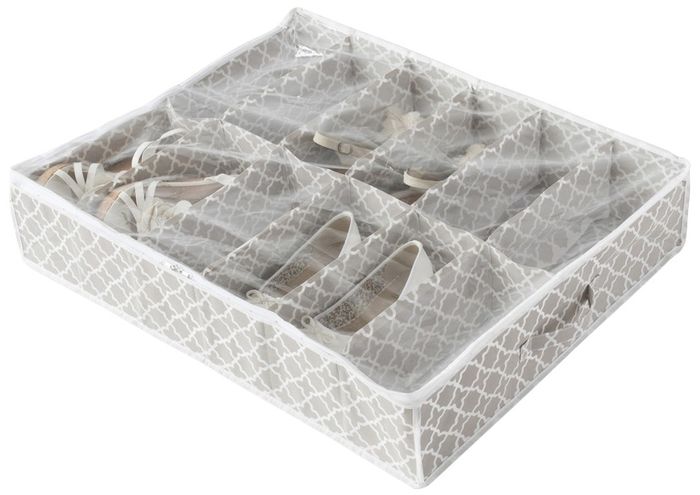 Onder-Bed Schoenen Opbergbox 12 vakken 'Madison' 1 Compactor