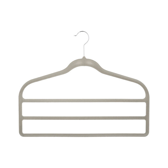 Set van 2 Ruimtebesparende Antislip Kledinghangers 'Velvet' 3 Compactor