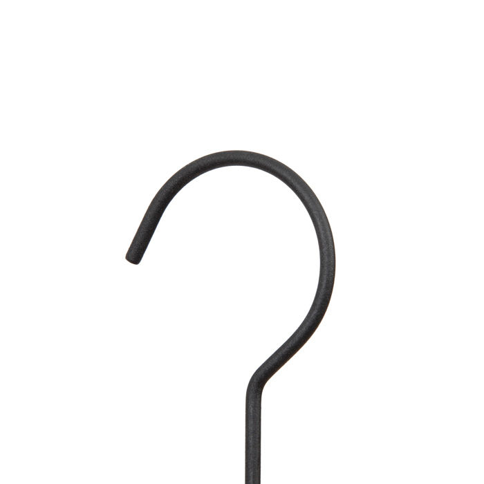 Houten Kledinghanger 'Helsinki' met Metalen Klemmen - Zwart 3 Compactor